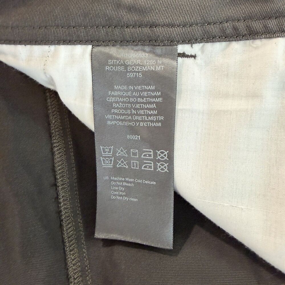 SITKA Gear Back Forty Pants Men’s 38 Gray Outdoor Hiking Hunting Trail Workwear - Picture 6 of 8